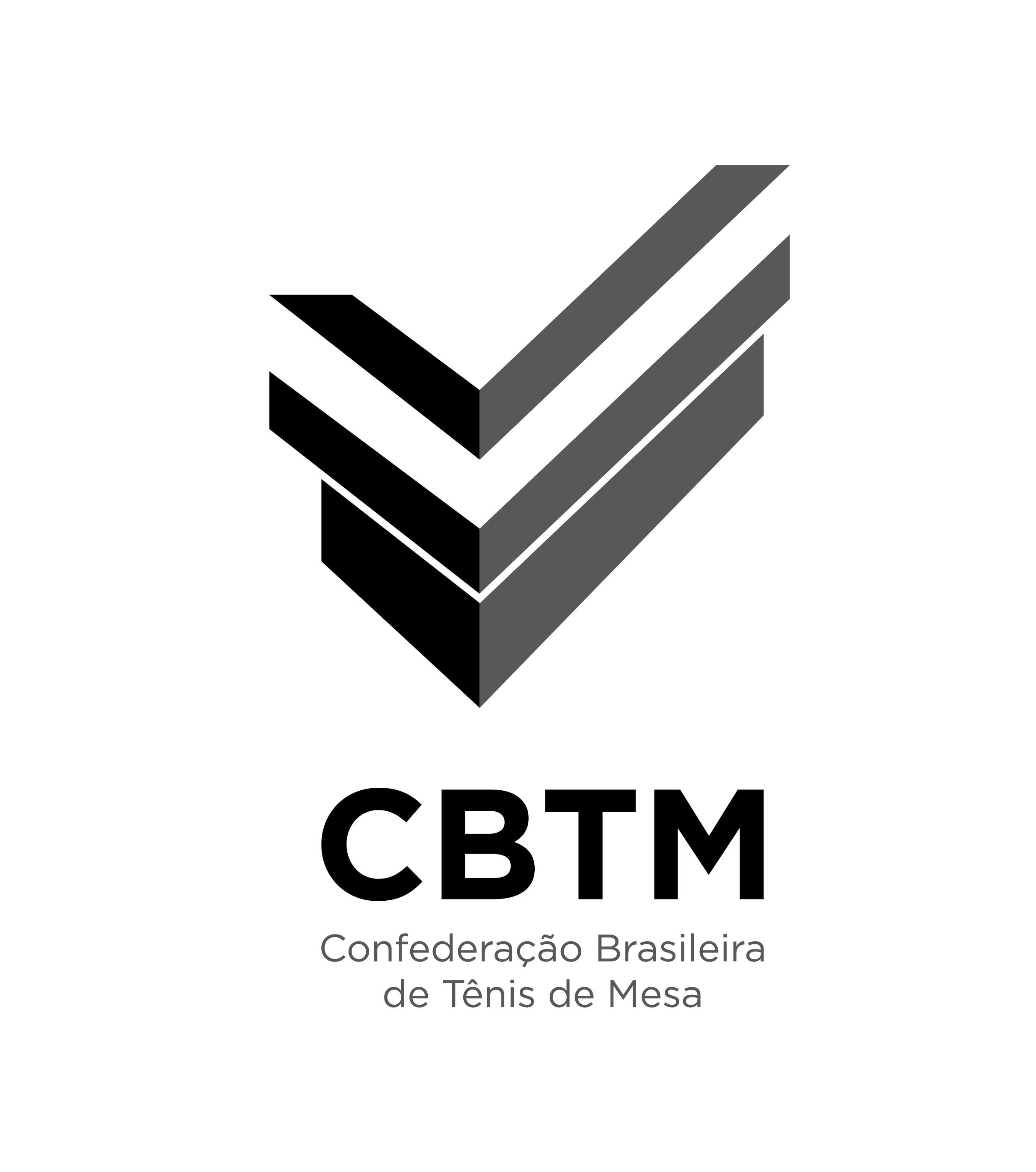 Logo CBTM cinza vertical